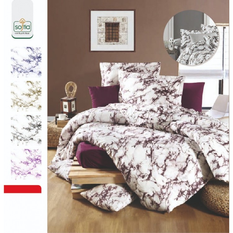 Softia Ranforce Marble %100 Pamuk Nevresim Takımı