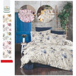 Softia Ranforce Flower %100 Pamuk Nevresim Takımı