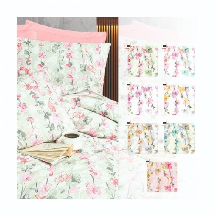 Softia Ranforce Spring %100 Pamuk Nevresim Takımı