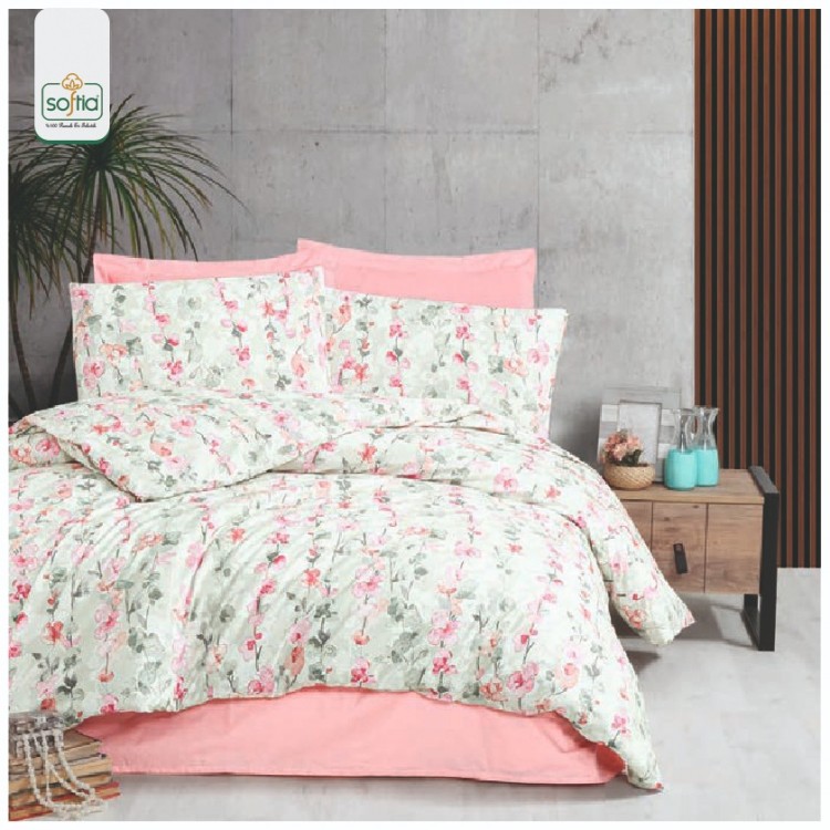 Softia Ranforce Spring %100 Pamuk Nevresim Takımı