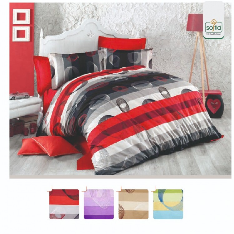 Softia Ranforce PostModern %100 Pamuk Nevresim Takımı