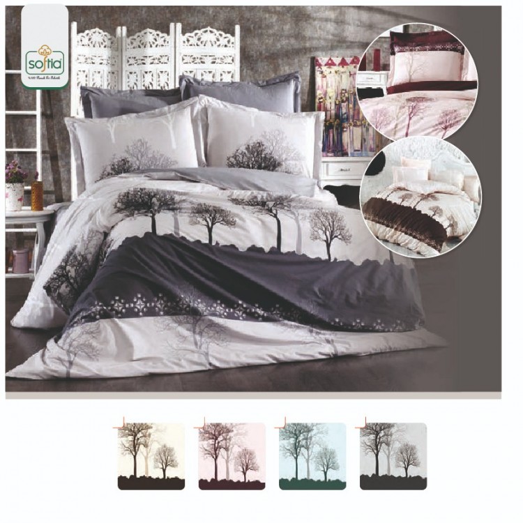 Softia Ranforce Tree %100 Pamuk Nevresim Takımı