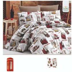 Softia Ranforce City 03 %100 Pamuk Nevresim Takımı