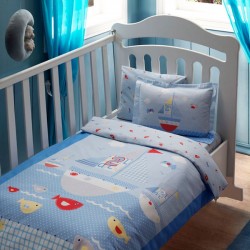 Taç Baby Sea Mavi Bebek Nevresim Takımı
