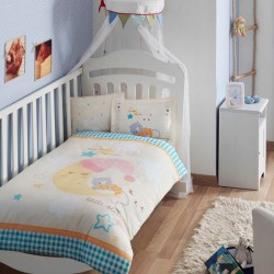 Taç Little Cat Sarı Bebek Nevresim Takımı